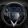 Car Steering Wheel Cover D Shape Leather For Opel Astra 2015- Corsa Combo Mokka 2018- Grandland X Ignia CT 2017-