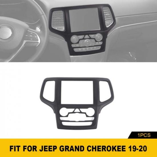Matte Black Dash Center Radio Control Accessories Cover For Grand Cherokee 19-20