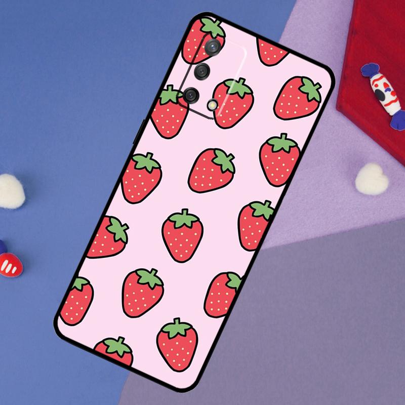 

Strawberry Case For Oppo A6 Pro A5 A18 A38 A58 A78 A98 A54 A74 A94 A17 A57 A80 A60 A40 A96 A76 A16 A15 OPPO A60 4G