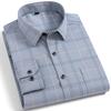 Men's Long Sleeve Shirt Non Ironing Plus Size Plaid Stripes Business Casual Dress Shirt Stylish Office Wear For Elegant Men