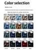 Men's 100% Pure Wool Half-High Neck Sweater - Solid Color, Business Casual Knit Base Layer Top