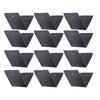 P Gola Hardware Raft  Clips Black Galvanized Steel   Clips with Screws for Wood Timb  Beam Ceiling Joist