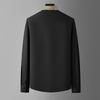 Men's High-End Silver Thread Embroidered Sequin Long-Sleeve Shirt