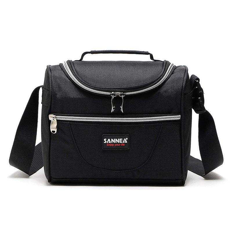 

Portable Lunch Bag Food Thermal Box Durable Waterproof Office Cooler Lunchbox with Shoulder Strap Organizer Insulated Case