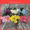 Rustik Silkeskrysantemum Konstgjord Blomma för Heminredning Fotorekvisita