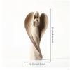 Angel Figurine Indoor Statue TranquilInfluenced Sculpture with Feathered Appendages for
