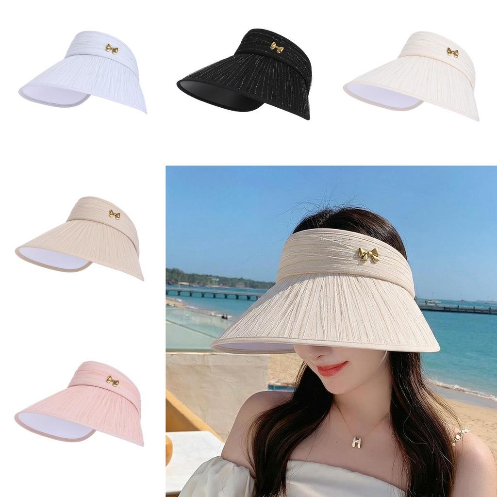 Summer Flowy Sun Hat With Wide Brim For Women Outdoor Sun Protection