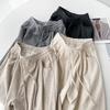 Winter Velvet Knitted Drawstring Glutinous Rice Pants Loose High Waist Casual Wide Leg Pants Lazy Mopping Pants Have a Good Drape