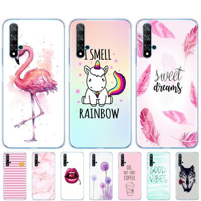 Huawei Nova 5T Kılıf Yumuşak TPU Arka Silikon Telefon Kılıfı Nova5T 5 T YAL-L21 6.26'' Fundas Coque Tampon