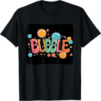 Fantasia Colorida de Bolha para Meninos e Meninas Camiseta