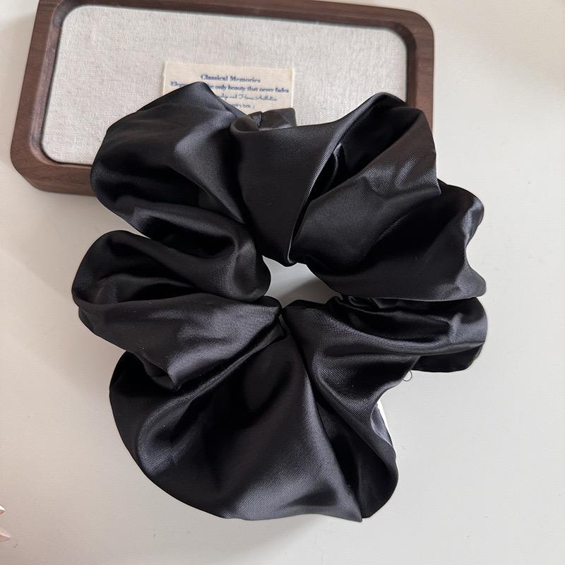 Large Scrunchies Satin Fabric Solid Color Hair Tie Elastic Hair Band Ponytail Holder Elegant Women Hair Accessories