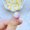 50Pcs New Cute Resin 10mm Mini Colorful Roses Flower Series Flat Back Manicure Parts Embellishments For Hair Bows Accessories