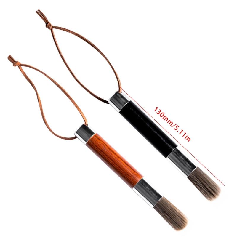 Wood Handled Espresso Machine Cleaner Coffee Equipment Cleaning Brush with Soft Bristles Practical Accessory
