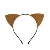 Universal Halloween Cat Ear Headband Shinny Cosplay Cat Ear Headpiece Cute Cat Ear Hair Hoop  Kid