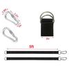 Tree Swing Hanging Straps Kit Holds 1200lbs Hammock Belt Carabiner Garden Patio Fishing Tire Safe Rope Supplies