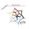 Hexagonal Shape Kite Bright Color Game Large Size Family Flying Toy for Park Boys Girls Outdoor