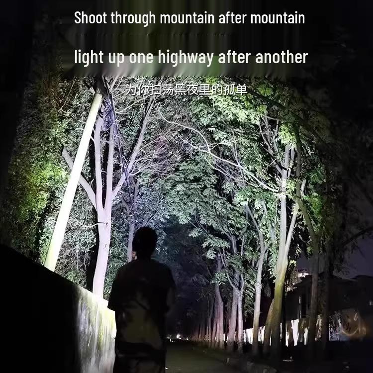 Outdoor Super Bright Rechargeable Mini LED Flashlight - Long Range, Durable, Eye-Friendly.