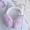Søte vinter ørevarmere varme ørevarmere plysj varmer sammenleggbare ørevarmere student går ut utendørs tykke plysj ørevarmere