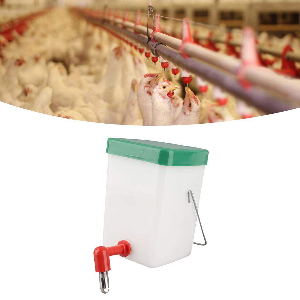 Chicken Nipple Waterer Hanging Proof Large Capacity Poultry Nipple Drinker for Farm