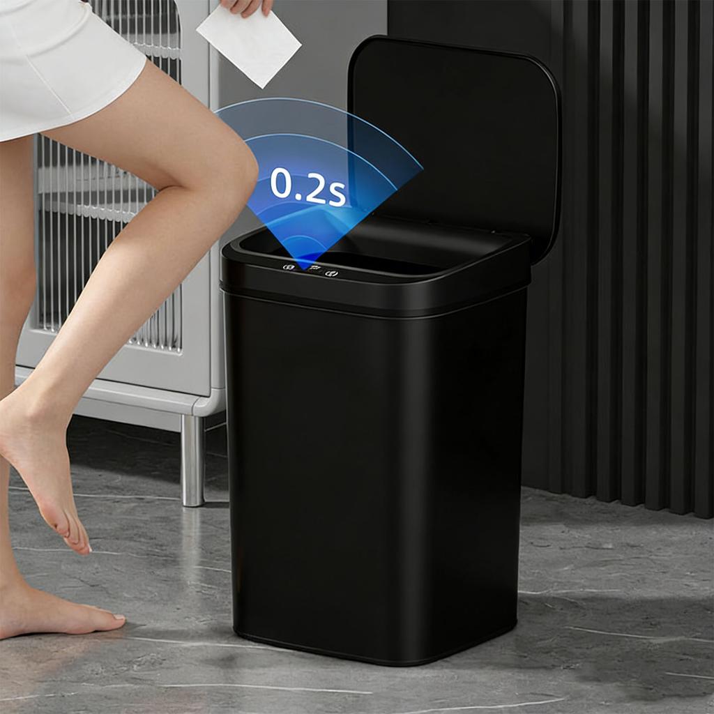 Motion Sensor Trash Can 18L ed Odor Control Touchless Garbage Can IPX5 Water Proof for Kitchen Bathroom