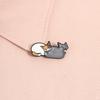 Style Contrastant Chats Blottis Broche Émail Calico Chat Cool Broche Deux Chats Insigne de revers pour Sacs à dos Cadeau Filles