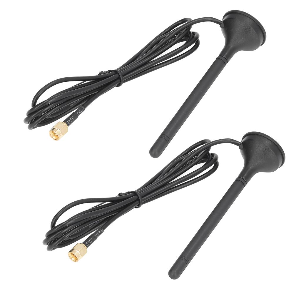 2 stk XPGSM007 Magnetisk Antenne 7002700MHz 3.5dBi Magnetantenne for 4G Ruter Reklamemaskin Salgsautomat