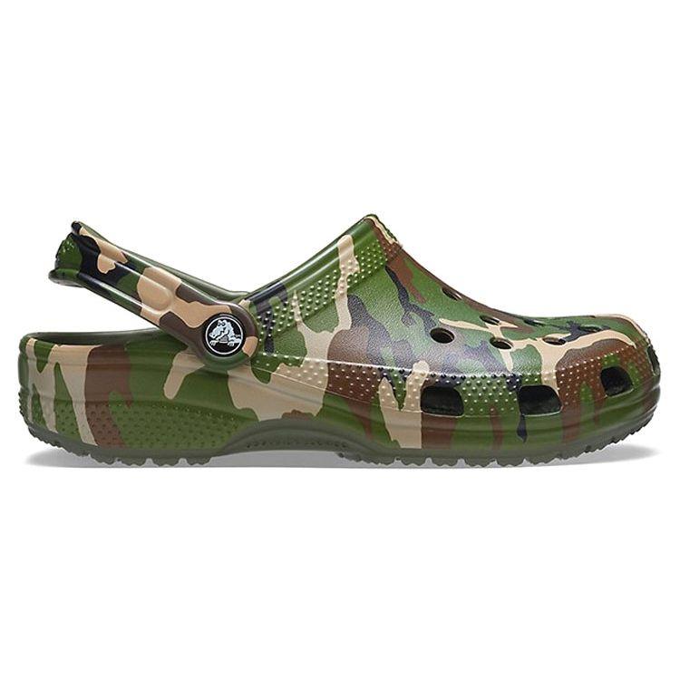 Crocs Classic Clog Casual Comfortable Clogs Unisex Footwear Military-Green Camouflage 206454-3TC