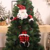 1pcs/set Santa Hugging Tree Christmas Decorations Non-Woven Wire Frame Festive Ornaments for Home Mall Holiday Scene Setup