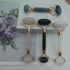 Jade Rose Quartz Dual Roller Facial & Eye Massager with Green Aventurine Stick