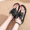 Fashion Casual Bow Open Toe Women's Sandals on Offer Low Price Original Anti Slip Hot 2025 Luxury Designer Asian Size Vip Ladies Shoes