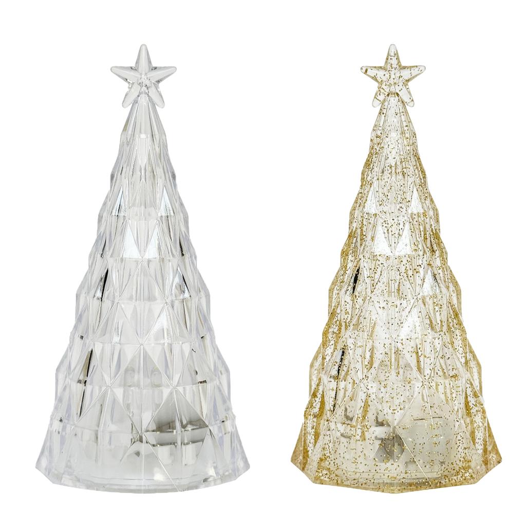 Christmas Tree Crystal Star Lights Party Romantic Snowy Mountain Holiday Gifts LED Warm White Iceberg Lighting Table Decoration