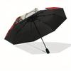 Stained Skull Halloween DecorationUmbrella, Portable 3-Fold Compact Umbrella,Christmas Gift ES651