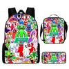 Traditional Creative Cool Total Drama 3D Pattern Pupil Schoolbags For All Oxford Water-resistant Laptop Versatile Journey Rucksacks