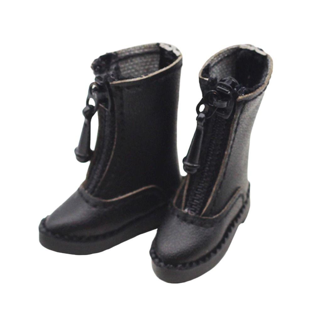 for 1/12BJD Doll Cute Handmade Cowhide Dolls Shoes Leather Shoes Doll Boots New Casual