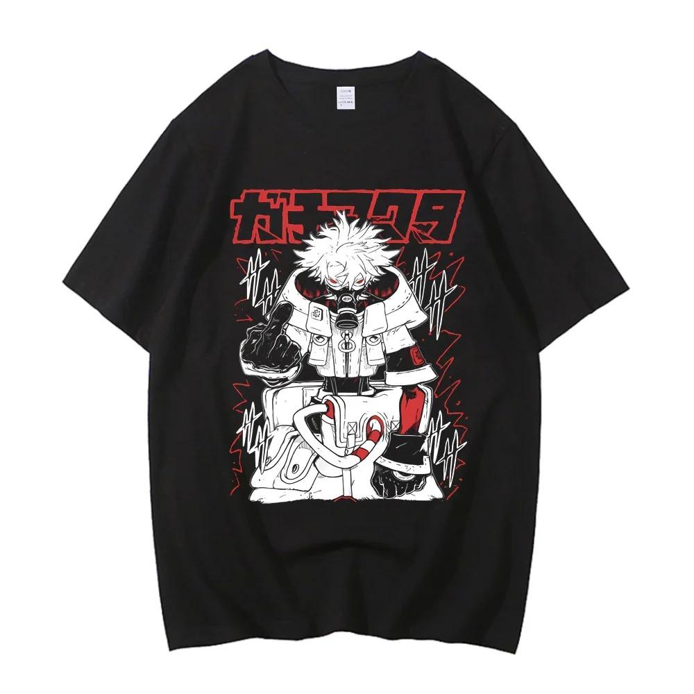 Machinaut (Gachinakuta) Mecha Anime T-Shirt, Unisex Cyberpunk Streetwear Tee, 100% Cotton Casual Short Sleeve Top