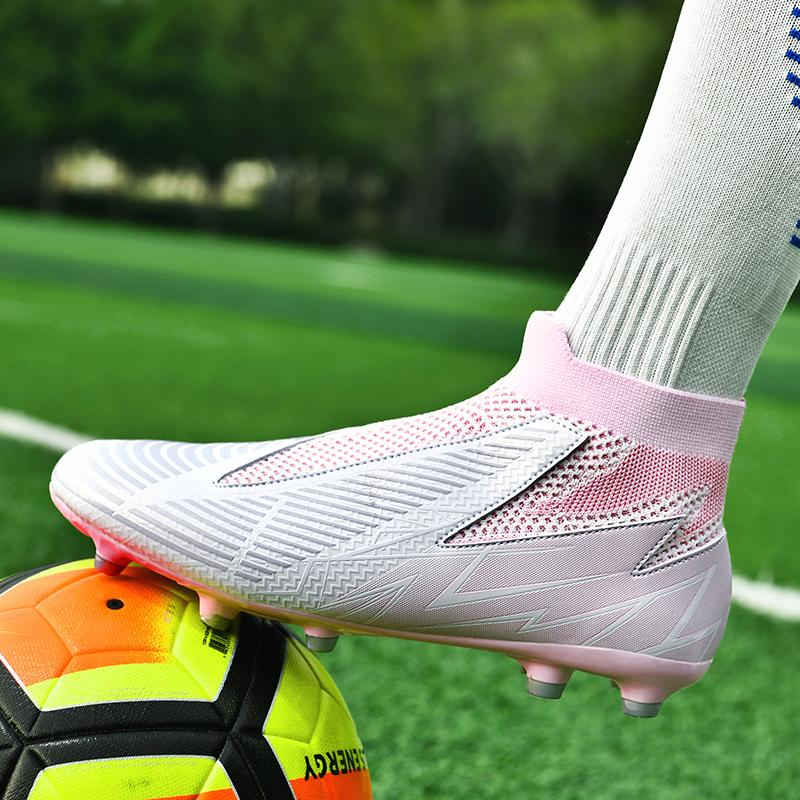 36-45Унисекс футбольные бутсы мужские высокие уличные профессиональные тренировочные — фото 15