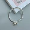 Orchid Niche Silver Bell Beaded Bracelet - Versatile, Handmade, Fashionable, Simple Design