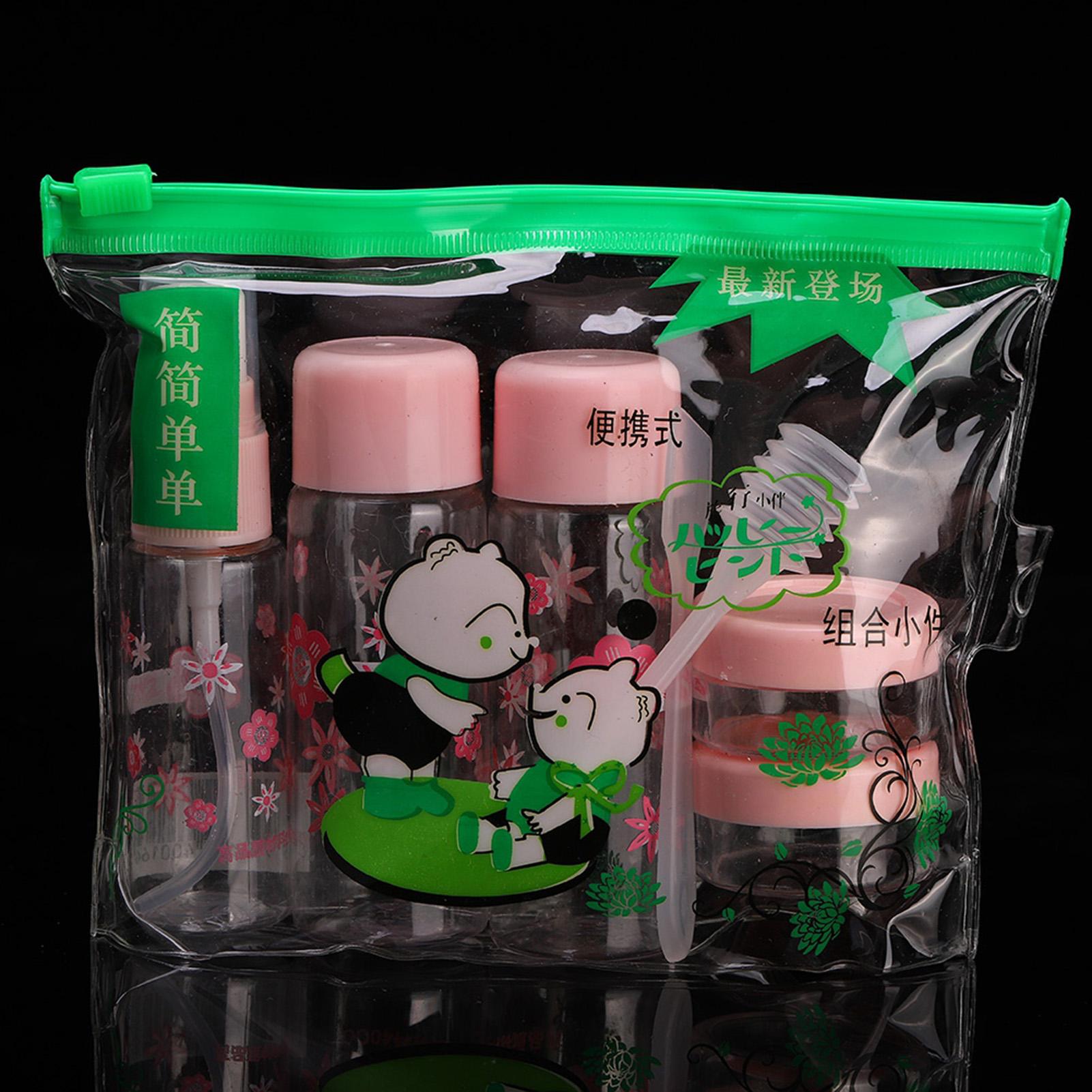 

7pcsSet Portable Reusable Empty Makeup Spray Bottle Lotion Cream Container Kit