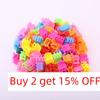 Fashion Small Hairpin for Girls Candy Color Plastic Mini Hair Claws Cute Butterflies Heart Flower Star Hair Clips Charm