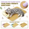 Summer Pet 5040 Cm - Breathable Natural for Dogs and Cats, Wicker Pet Bed Pad for Crate or Floor