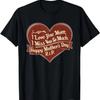 Eu te amo Mãe sinto tanta falta camiseta memorial coração Camiseta