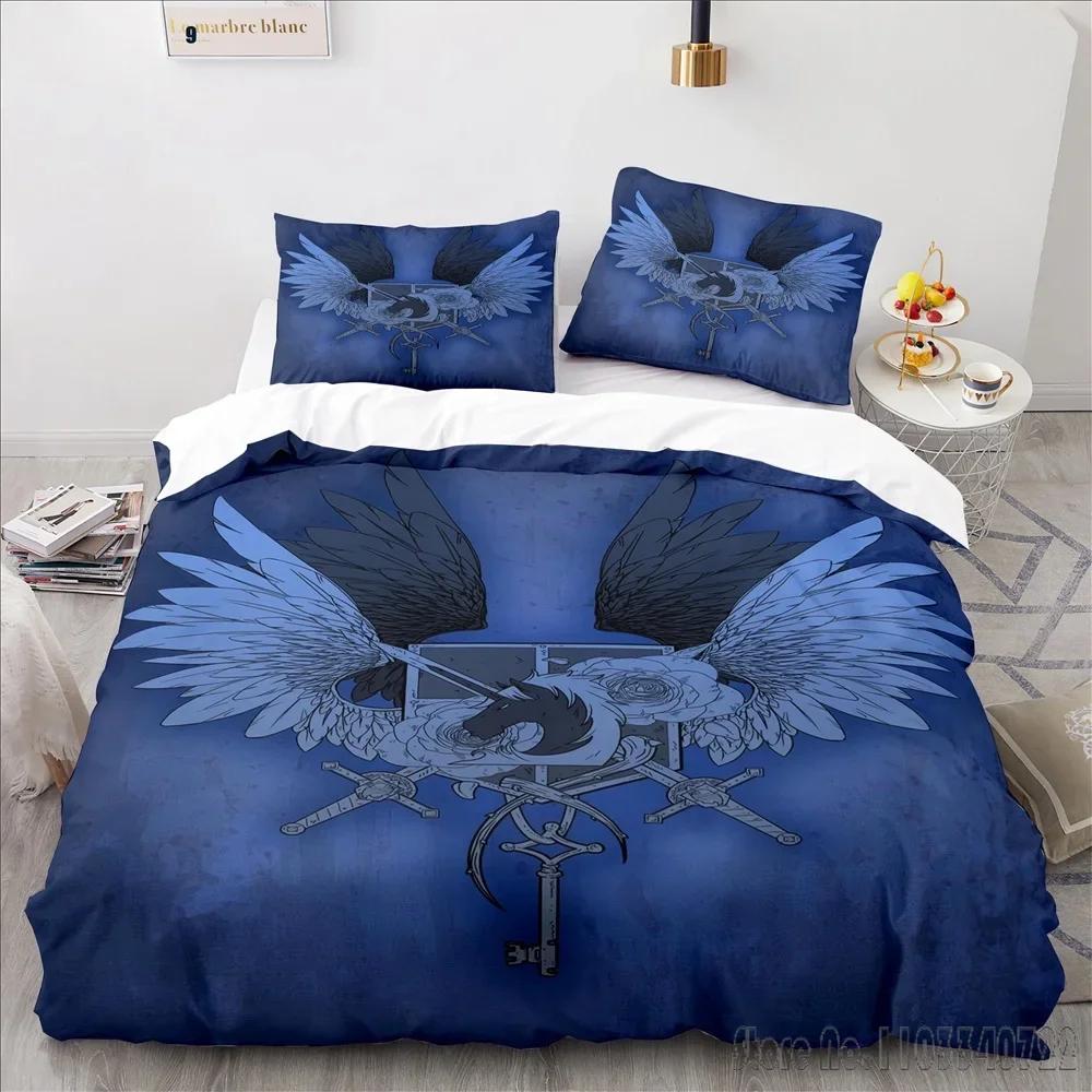 Anime Attack On Titan Cartoon Duvet Cover Set HD Comforter Cover for Kids Bedding Sets Bedclothes Bedroom Decor