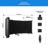 Soundproof Microphone Cover: Noise-Reducing Folding Windscreen for Studio Recording