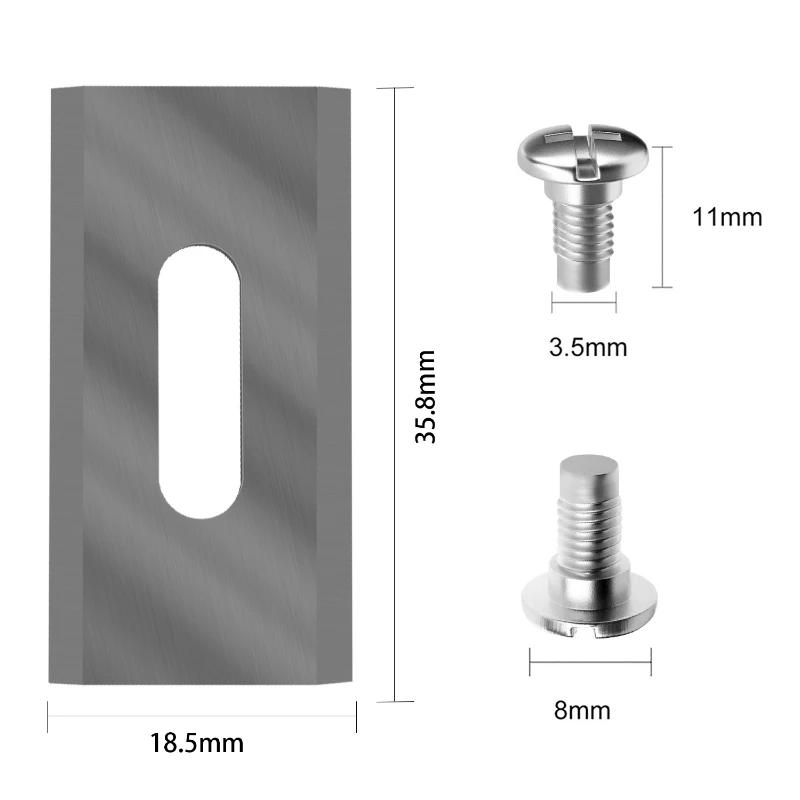 35.8*18.5*0.65mm 30pcs Trimmer Blade Lawn Mower Grass Replacement Piece for Husqvarna Automower/Garden Robotic Lawnmower Tools L
