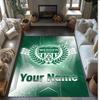 Werder Bremen FC Printed Crystal Velvet Rug Non‑Slip Crystal Velvet Carpet For Sofa Bedroom Indoor Home Decoration