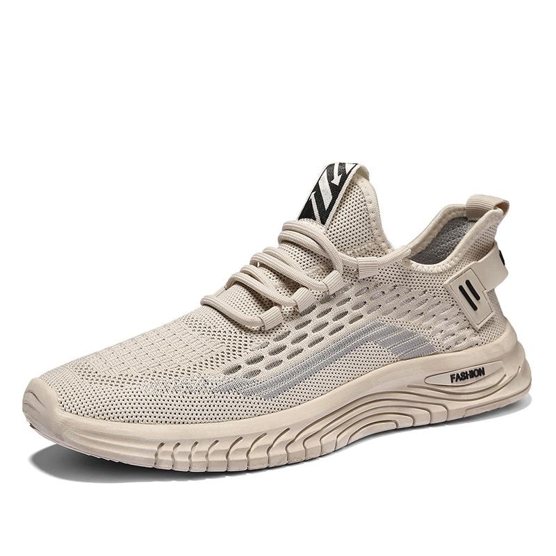 Summer Men's Shoes Fly-woven Breathable Sports Casual Shoes Versatile Soft-soled Non-slip Driving Shoes