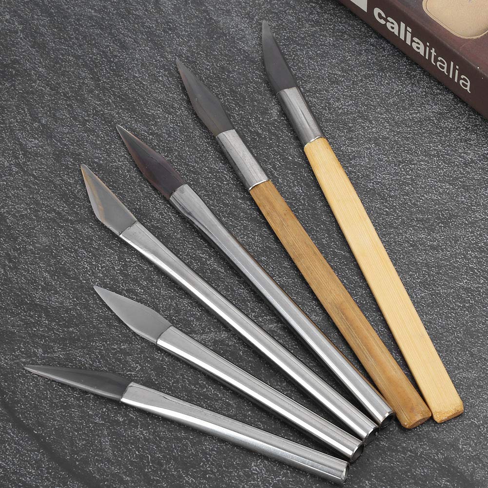 Edged Agate Burnisher, Bezel Closing Agate Burnisher, Convenient Polishing Safe Different Shapes for Gold Platinum Jewelry Sterling Silver