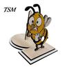 Novelty Bathroom Decor Roll Paper Holder, Creative Animal Shape Dispenser, Vertical Stable Tissue Sustainable Wood Stand Rack, Solid for Kitchen