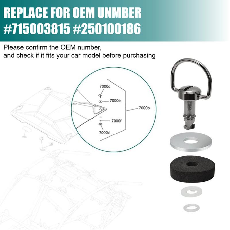 For UTV 4 PCS Roof Quick Release Bolts #715003815 for Can am Maverick X3, X3 MAX 2/4 Doors 2017-2024 Quarter Turn Dutz Bolt Kit