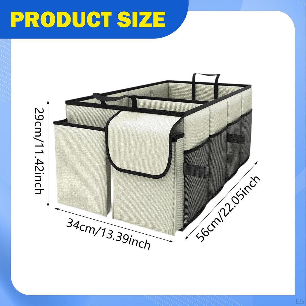 Car Trunk Organizer Boot Organiser Multi Compartments Gifts Sturdy Storage Accessories